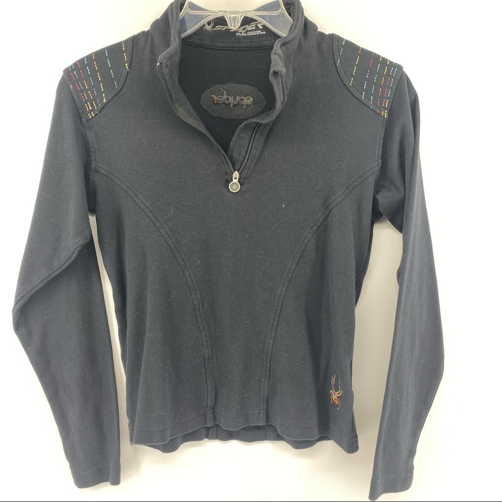Spyder‎ Med Black Rainbow 1/4 Zip